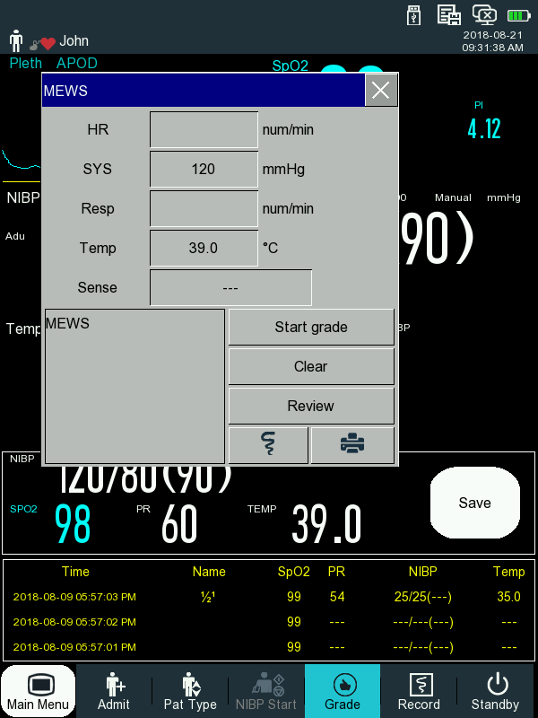 NC5 Vital Signs Monitor
