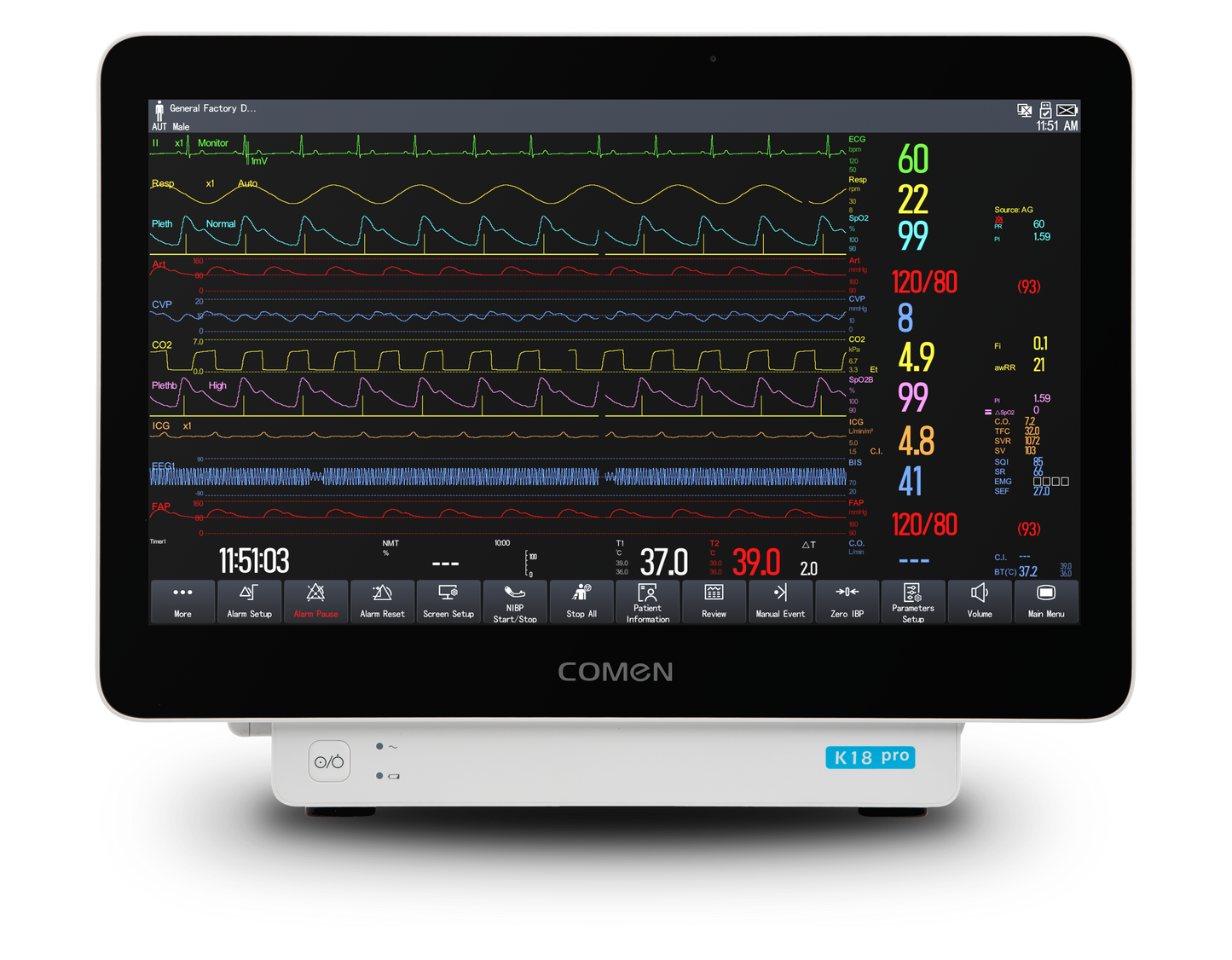 K18 Pro Patient Monitor